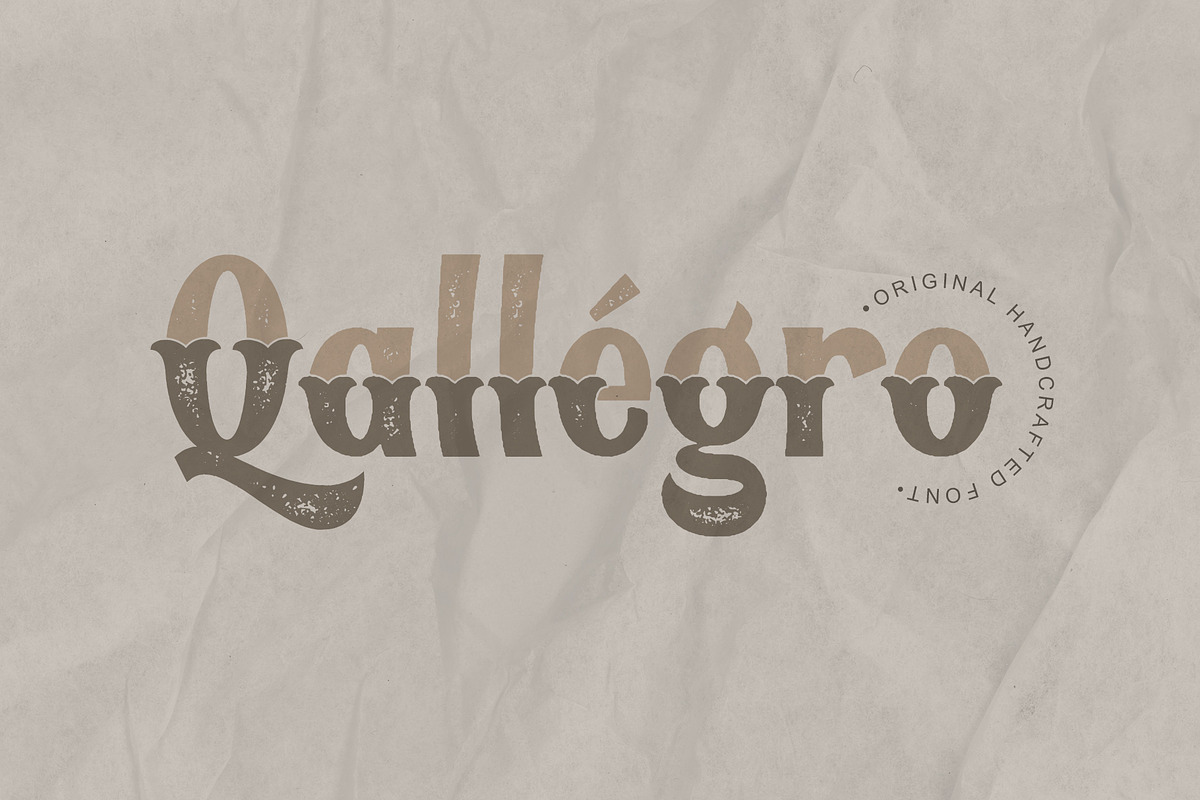 Qallégro | Original Handcrafted Font, a Sans Serif Font by Rochart (Photo 12 of 12)