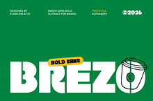 Brezo - Bold Sans Serif Font