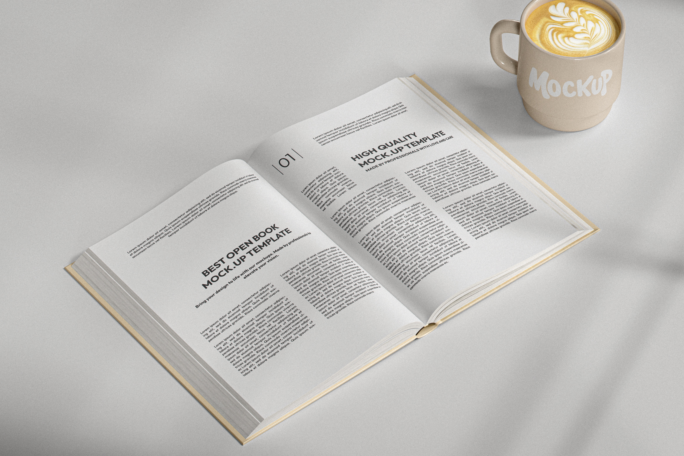 Opened Book Mockup, a Books & Magazine Mockup by Designer Dude