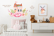 My little town. Watercolor clipart, a Decorative Illustration by VerAna (Thumbnail 7 of 11)