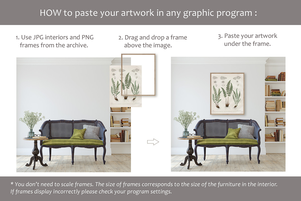 FABULOUS HOME Wall&Frame Mockups, a Print Template by MyHomeMockups (Photo 7 of 7)