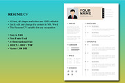 New Modern Resume/CV Template, a Resume Template by Blue Digital Studio (Thumbnail 2 of 2)