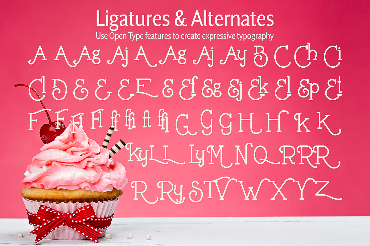 Buttercream Dream - a fancy font duo, a Font by Amber Nest Design (Photo 13 of 15)
