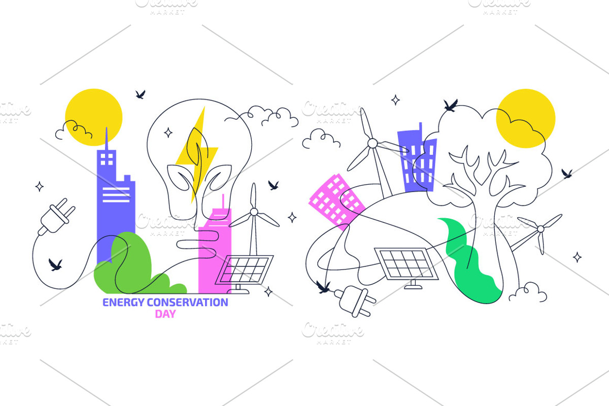 5 World Energy Conservation Day, a Technology Illustration by denayunebgt (Photo 2 of 3)