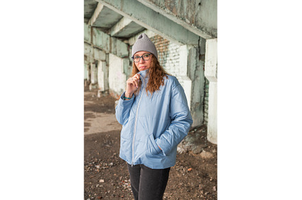 Portrait of a stylish woman in blue, a Person Photo by Jan Jack Russo Media