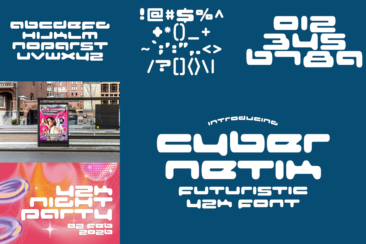 Y2K Font Bundle - 25 Aesthetic Fonts, a Sans Serif Font by HipFonts (Photo 8 of 9)