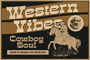 Pine Grit Western Display Font, a Slab Serif Font by Letterhend Studio (Thumbnail 2 of 9)
