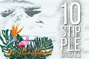 Stipple Brushes for Illustrator