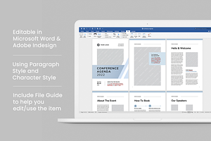 Conference Agenda MS Word & Indd