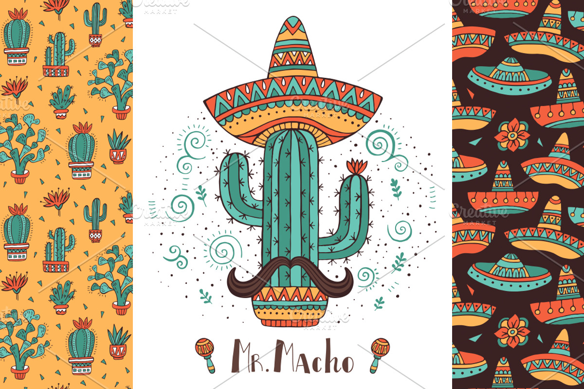 Mexico collection, a Decorative Illustration by piyacler (Photo 1 of 3)