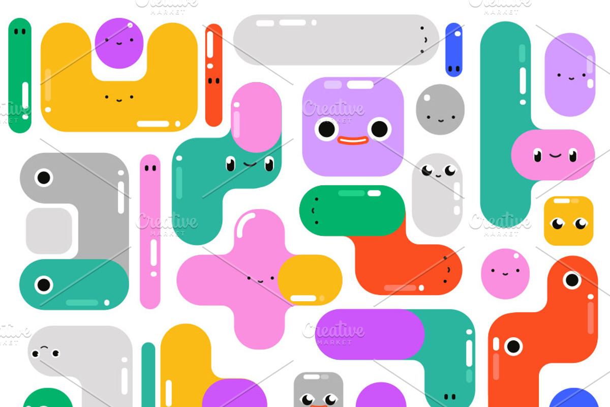 Tetris. Game pattern, a Pattern Graphic by Lineli (Photo 2 of 12)
