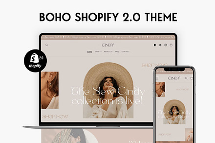 Cindy - Boho Shopify Theme, a Shopify Template by Studio Zash