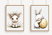 Whimsical Baby Farm Easter Clipart, an Illustration by Libby Wishes (Thumbnail 4 of 9)