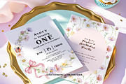 Pastel Wildflowers & Bows Clipart, a Decorative Illustration by OKArtHub (Thumbnail 2 of 11)
