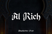 Al Rich - Decorative Blackletter, a Blackletter Font by Mightyfire (Thumbnail 1 of 4)