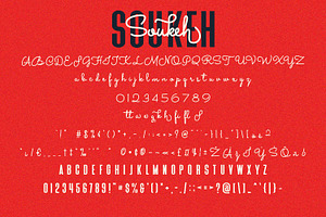 Soukeh Script Sans Serif Font Duo