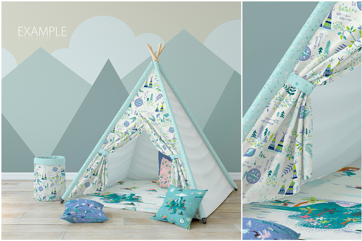 KIDS Fabric Mockup Pack - 1, a Household Mockup by Yuri-U (Photo 4 of 21)