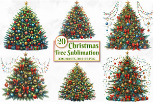 Christmas Tree Sublimation Clipart