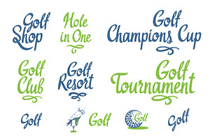 Golf Sketch Illustrations