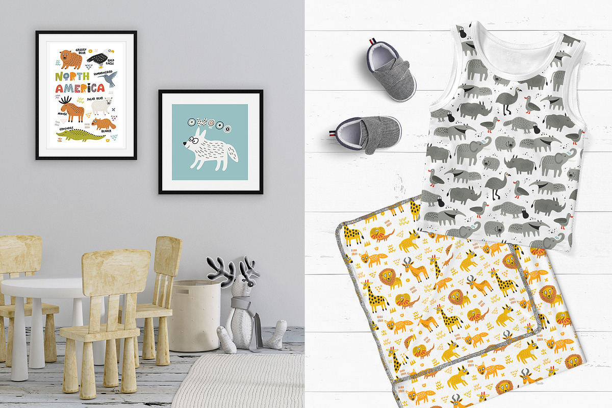 Cute animals of seven continents, a Wallpaper Graphic by Murvin (Photo 7 of 9)