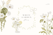 White Florals Watercolor Collection, a Decorative Illustration by Altea Design Studio (Thumbnail 1 of 13)