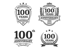 100 years anniversary icon or logo, a Graphic by VM25