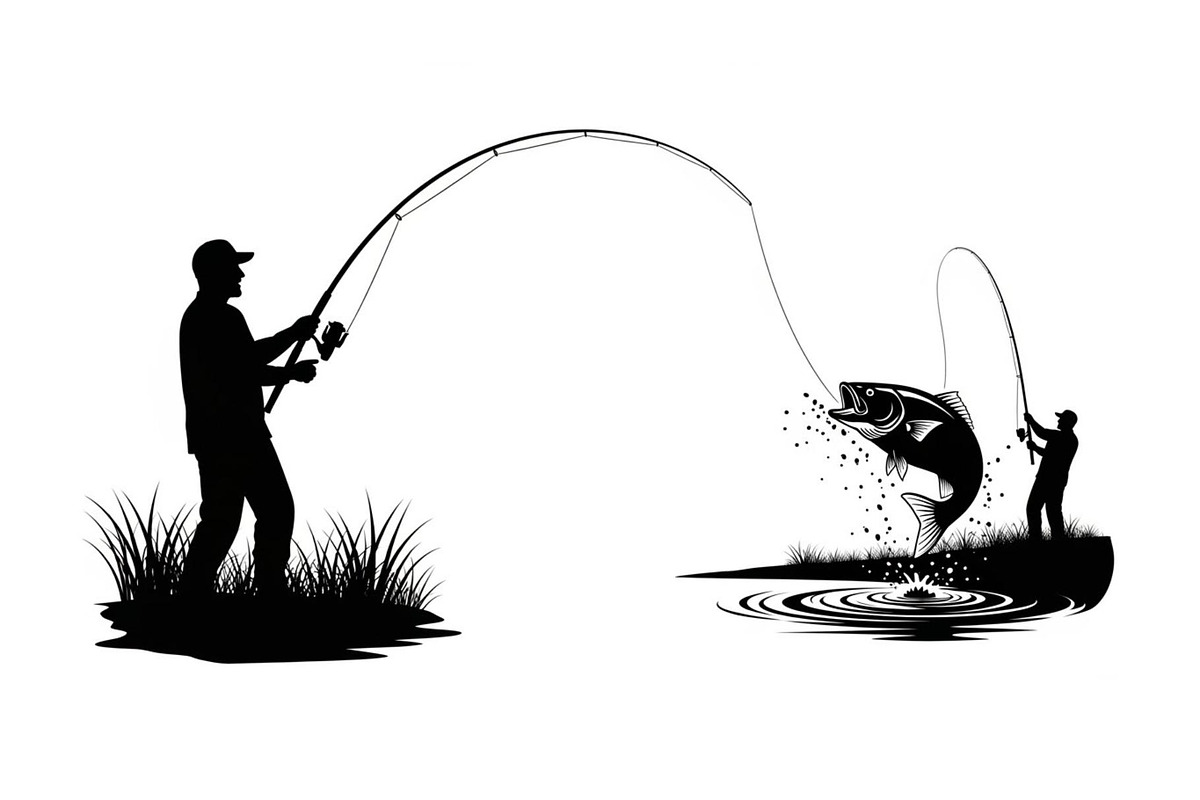 Fishing Silhouette Vector Bundle, an Illustration by hafijul (Photo 19 of 51)