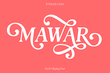 Mawar - Alternate Slant Serif
