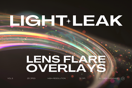 Light Leak Lens Flare Overlays Vol.3, a Background Photo by Creativemaker