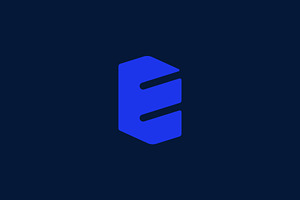 Letter E minimal logo design, a Branding & Logo Template by Amadul11