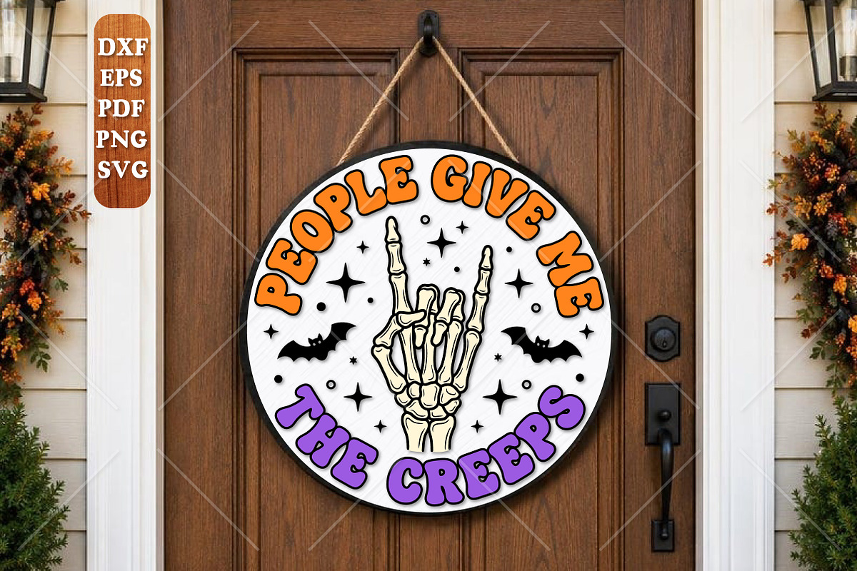 People Give Me The Creeps Laser Cut, an Object Graphic by Canvas Craft (Photo 4 of 6)