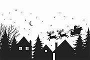 Santa Sleigh Vector Bundle, an Illustration by Amazin_art (Thumbnail 13 of 21)