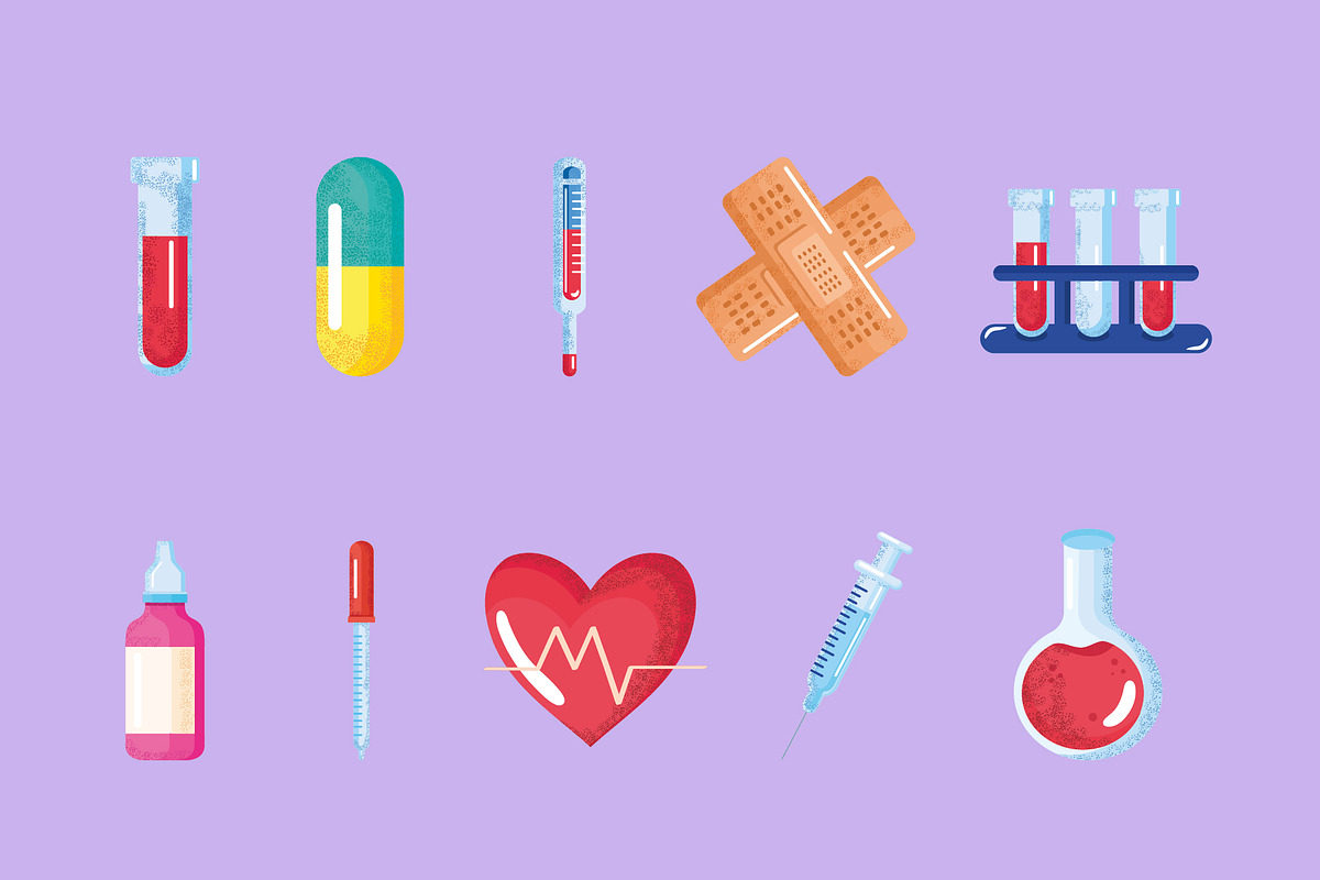 Medical Tools Illustration Set