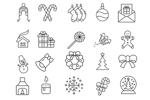 Christmas Clipart Icons Set 1