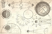 Antique Astronomy Overlays, an Illustration by Digital Curio (Thumbnail 3 of 4)