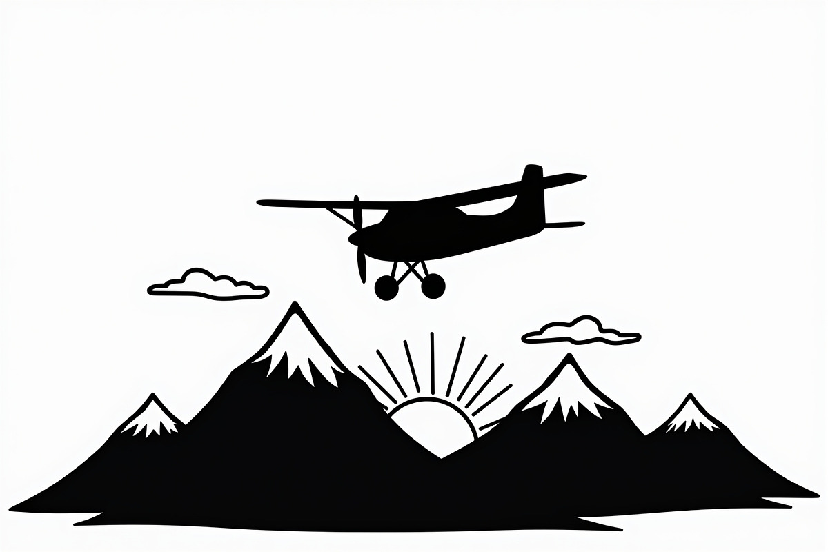 Adventure Plane & Mountain Set, an Illustration by BIPLOB EXPERT (Photo 4 of 9)