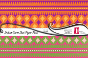 Indian Sari Paper Pack - Ikat, a Pattern Graphic by InkBite Designs (Thumbnail 2 of 2)