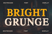 Bright Grunge Display Font