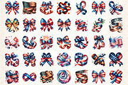Ribbon Patriotic 4th of July Clipart, an Illustration by DreamCafeArt (Thumbnail 2 of 7)