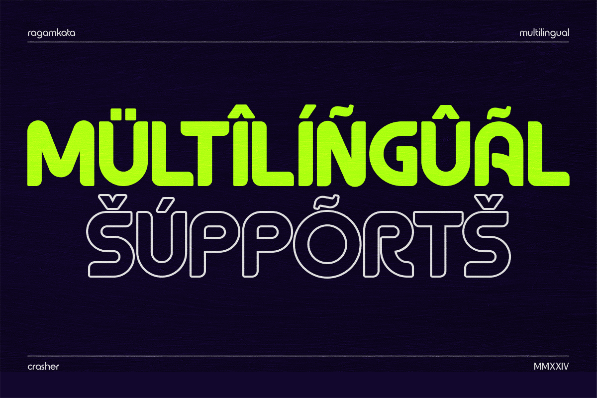 Crasher - Sans Display Font, a Sans Serif Font by RagamKata (Photo 8 of 9)
