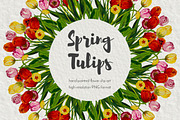 Spring tulips, an Illustration by Big Bundles Shop (Thumbnail 1 of 5)