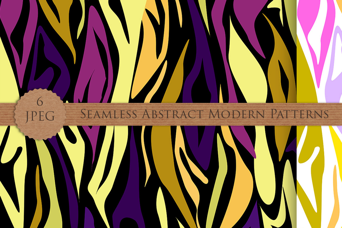 MODERN abstract seamless pattern set, a Pattern Graphic by Futurel (Photo 2 of 7)