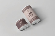 Angled Top Paper Can Mockup, an Advertising Mockup by DesignRushMarket (Thumbnail 2 of 2)