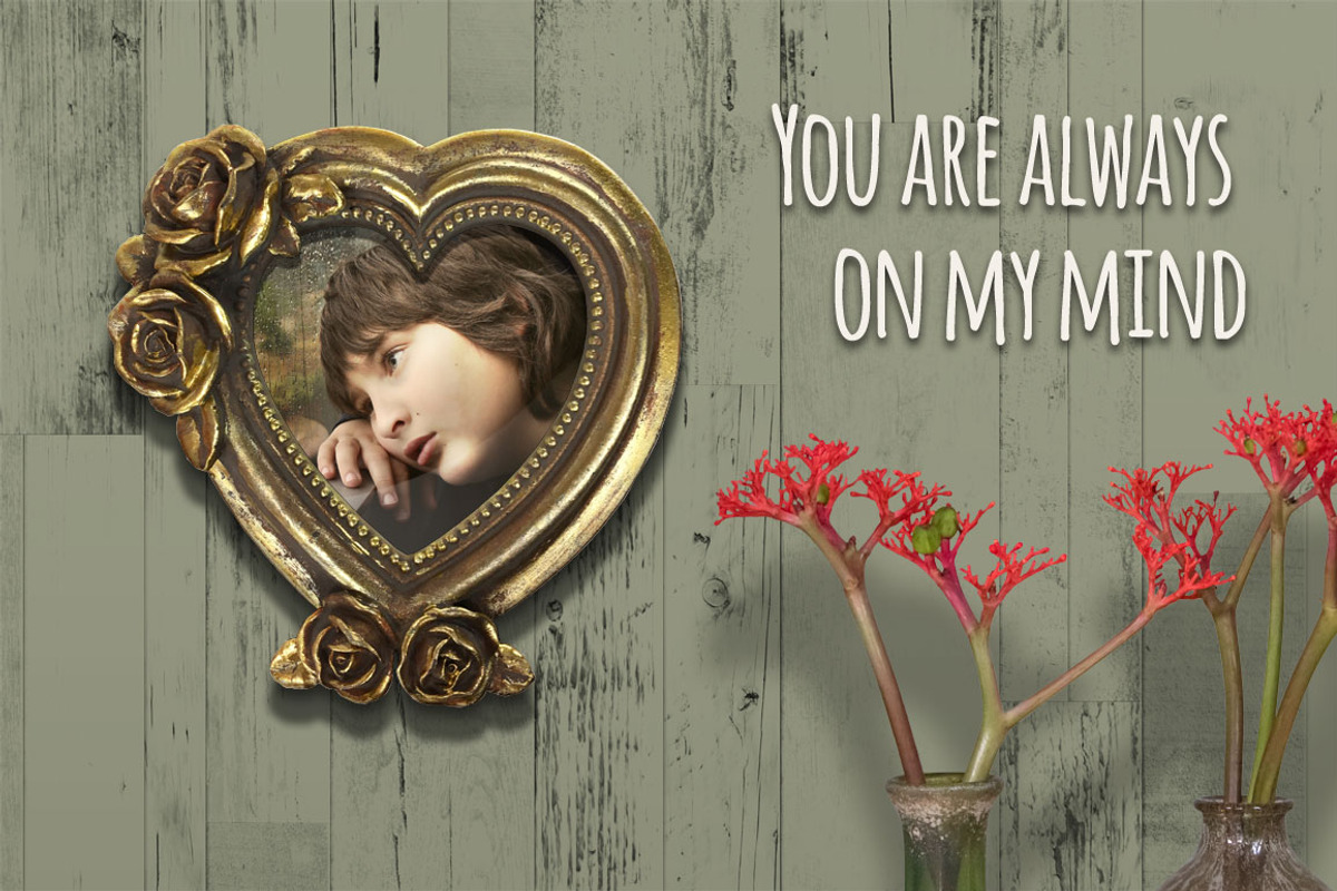Gold & Silver Heart Frame Mockup, a Print Template by Fresh Design Elements (Photo 3 of 6)
