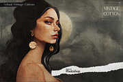 Vintage Cotton Photoshop Overlays, a Brush Add-On by Liquid Amethyst Art (Thumbnail 6 of 7)