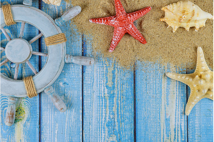 Sailor's captain's wheel with, a Holiday Photo by Ungvar Studio