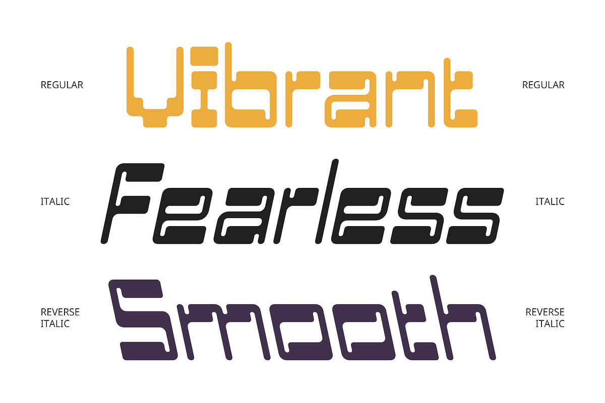 CS Bunker – Reverse Contrast Font, a Sans Serif Font by Craft Supply Co. (Photo 4 of 8)