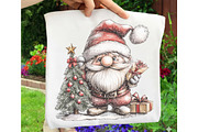 Whimsical Christmas Gnome Clipart, an Illustration by OK Design (Thumbnail 4 of 6)
