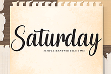 Saturday | Script Font