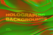 Holographic grainy backgrounds, a Background Graphic by Luna Studio (Thumbnail 9 of 10)